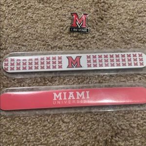 2 NEW nail files Miami Oxford and a Miami pin